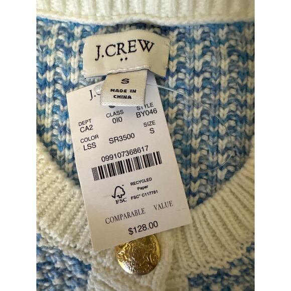 J.Crew Factory‎ Popcorn Stich Lady Jacket Cardigan Sweater Women's Small NWT - Picture 12 of 12